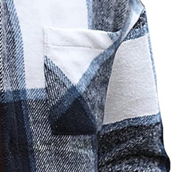 BRAND NEW MENS TRENDY PLAID FLANNEL SHIRT NWT (FALL FASHION) - Picture 3 of 5